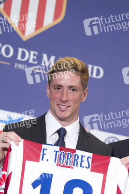 Präsentation von Fernando Torres als neuer Spieler von Atlético de Madrid, Madrid