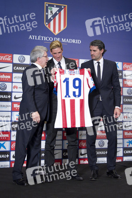 Präsentation von Fernando Torres als neuer Spieler von Atlético de Madrid, Madrid