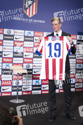 Präsentation von Fernando Torres als neuer Spieler von Atlético de Madrid, Madrid