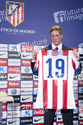 Präsentation von Fernando Torres als neuer Spieler von Atlético de Madrid, Madrid