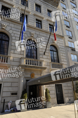 Blumen für die Charlie Hebdo Opfer, New York