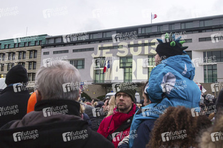 Mahnwache für die Pariser Terroropfer, Berlin