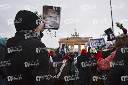 Mahnwache für die Pariser Terroropfer, Berlin