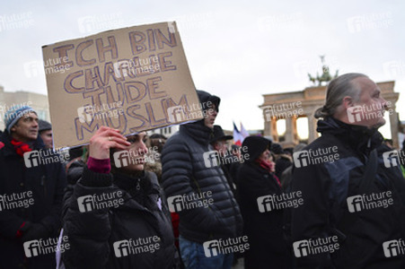 Mahnwache für die Pariser Terroropfer, Berlin