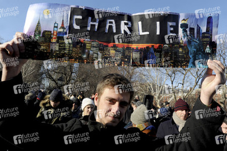 Charlie Hebdo Demonstration, New York