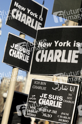 Charlie Hebdo Demonstration, New York