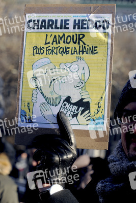 Charlie Hebdo Demonstration, New York