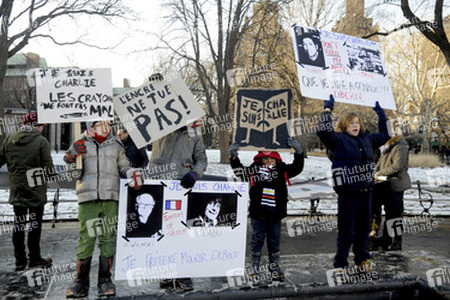 Charlie Hebdo Demonstration, New York