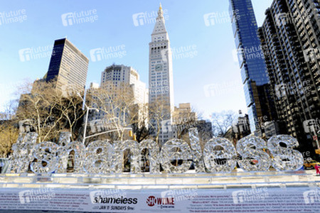 'Shameless' Eisskulptur, New York