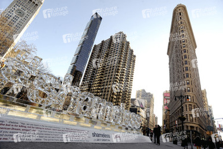 'Shameless' Eisskulptur, New York