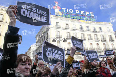 Charlie Hebdo Demonstration, Madrid