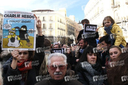 Charlie Hebdo Demonstration, Madrid