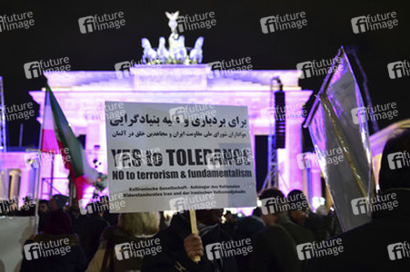 Mahnwache am Brandenburger Tor, Berlin