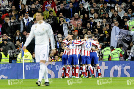Copa del Rey Match Atletico Madrid vs. Real Madrid, Madrid