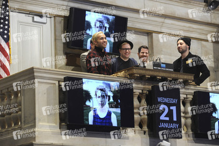 Fall Out Boy Ring läuten die NYSE Schlussglockell, New York