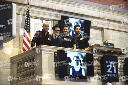 Fall Out Boy Ring läuten die NYSE Schlussglockell, New York