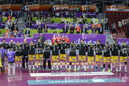 Handball WM-Match Brasilien gegen Spanien, Katar