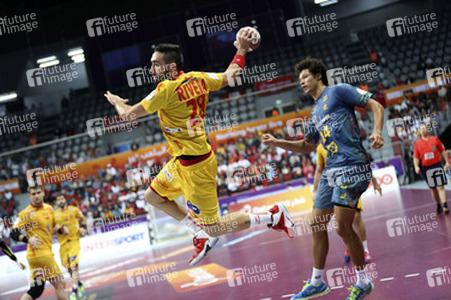 Handball WM-Match Brasilien gegen Spanien, Katar