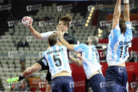 Handball WM-Match Deutschland gegen Argentinien, Daho
