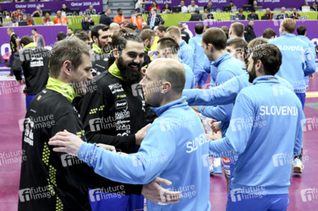 Handball WM-Match Spanien gegen Slowenien, Daho