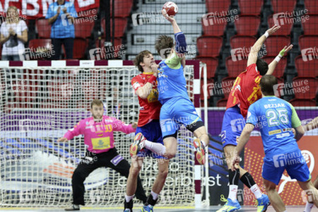 Handball WM-Match Spanien gegen Slowenien, Daho