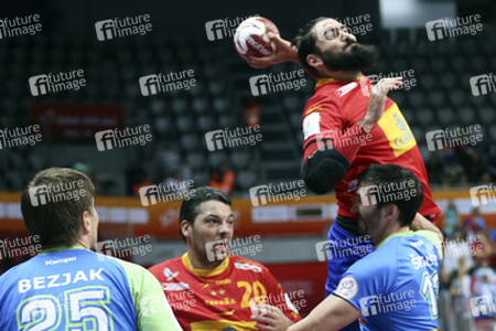 Handball WM-Match Spanien gegen Slowenien, Daho