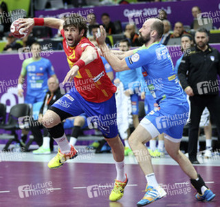 Handball WM-Match Spanien gegen Slowenien, Daho