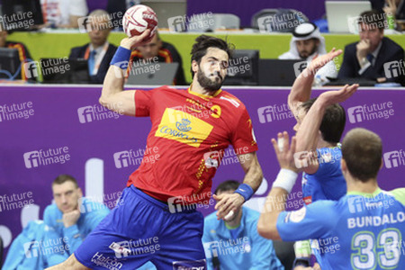 Handball WM-Match Spanien gegen Slowenien, Daho