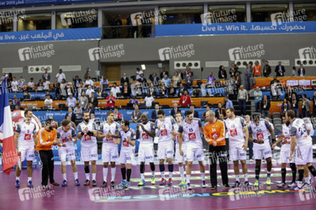 Handball WM-Match Frankreich gegen Schweden, Doha