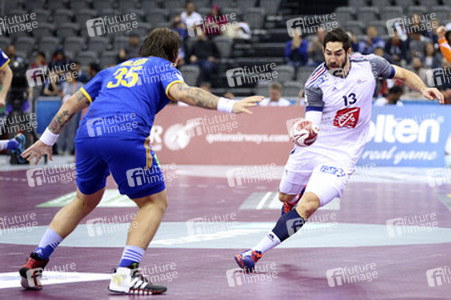 Handball WM-Match Frankreich gegen Schweden, Doha