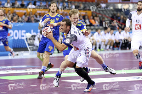 Handball WM-Match Frankreich gegen Schweden, Doha