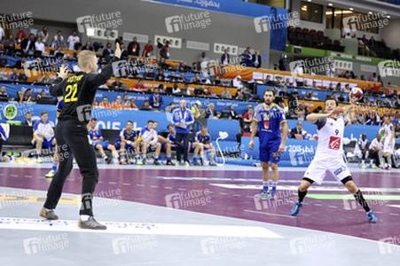 Handball WM-Match Frankreich gegen Schweden, Doha