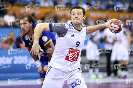 Handball WM-Match Frankreich gegen Schweden, Doha