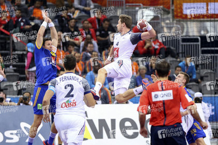 Handball WM-Match Frankreich gegen Schweden, Doha