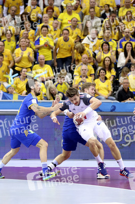 Handball WM-Match Frankreich gegen Schweden, Doha