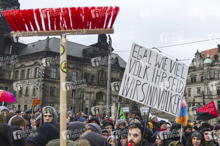 No Pegida Demonstration, Dresden