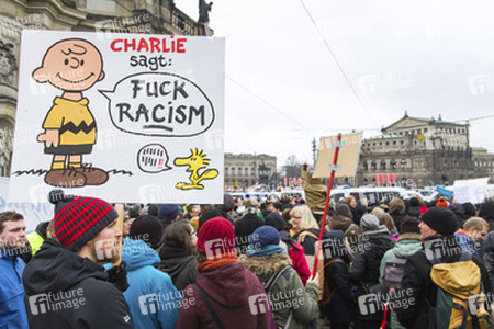 No Pegida Demonstration, Dresden