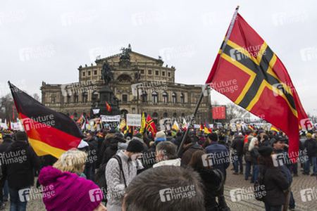 Pegida Demonstration, Dresden
