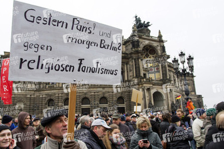 Pegida Demonstration, Dresden