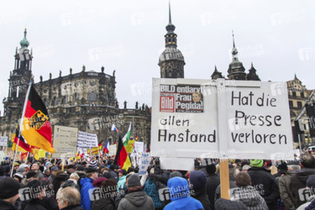 Pegida Demonstration, Dresden