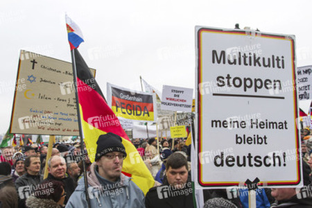 Pegida Demonstration, Dresden