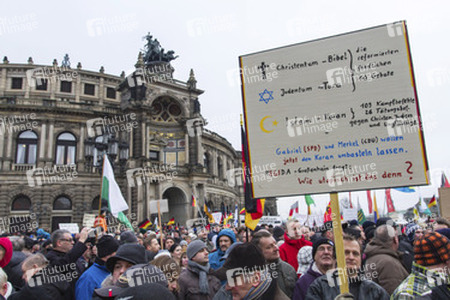 Pegida Demonstration, Dresden