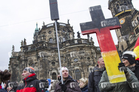 Pegida Demonstration, Dresden