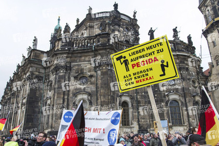 Pegida Demonstration, Dresden