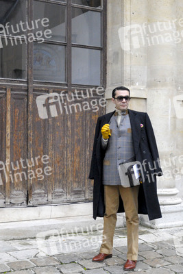 Street Style at Lanvin Men's Wear Fashion Show, Haute Couture Fashion Week Paris