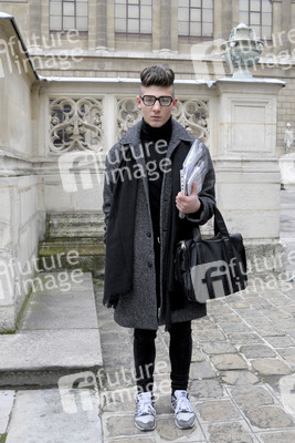 Street Style at Lanvin Men's Wear Fashion Show, Haute Couture Fashion Week Paris