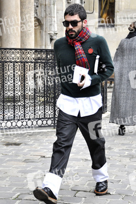 Street Style at Lanvin Men's Wear Fashion Show, Haute Couture Fashion Week Paris