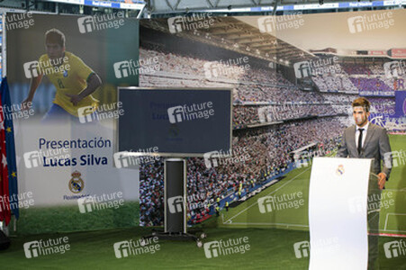 Präsentation von Lucas Silva als neuer Spieler von Real Madrid