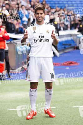 Präsentation von Lucas Silva als neuer Spieler von Real Madrid