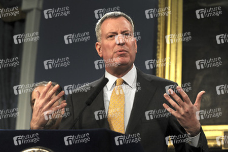 Bill de Blasio Pressekonferenz, New York